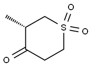(S)-3-甲基四氢-4H-噻喃-4-酮1,1-二氧化物 结构式