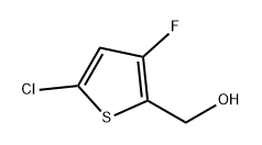 (5-氯-3-氟噻吩-2-基)甲醇 结构式