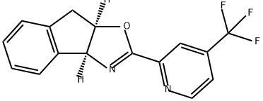 (3AS,8AR)-2-(4-(三氟甲基)吡啶-2-基)-8,8A-二氢-3AH-茚并[1,2-D]噁唑 结构式