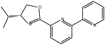 (R)-2-([2,2'-联吡啶]-6-基)-4-异丙基-4,5-二氢恶唑 结构式