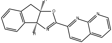 (3AS,8AR)-2-(1,8-萘啶-2-基)-8,8A-二氢-3AH-茚并[1,2-D]恶唑 结构式