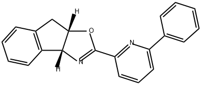 (3AR,8AS)-2-(6-苯基吡啶-2-基)-3A,8A-二氢-8H-茚并[1,2-D]恶唑 结构式