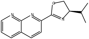 (R)-4-异丙基-2-(1,8-萘啶-2-基)-4,5-二氢恶唑 结构式