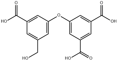 5-(3-羧基-5-(羟甲基)苯氧基)间苯二甲酸 结构式