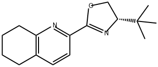 (S)-4-(叔丁基)-2-(5,6,7,8-四氢喹啉-2-基)-4,5-二氢恶唑 结构式