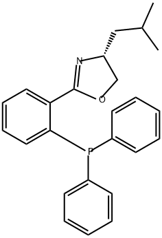 (R)-2-(2-(二苯基膦基)苯基)-4-异丁基-4,5-二氢恶唑 结构式