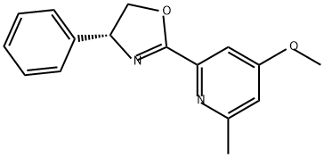 (R)-2-(4-甲氧基-6-甲基吡啶-2-基)-4-苯基-4,5-二氢恶唑 结构式