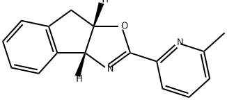 (3AR,8AS)-2-(6-甲基吡啶-2-基)-8,8A-二氢-3AH-茚并[1,2-D]恶唑 结构式