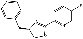 (R)-4-苄基-2-(5-氟吡啶-2-基)-4,5-二氢恶唑 结构式