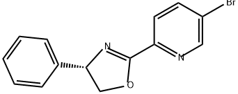 (S)-2-(5-溴吡啶-2-基)-4-苯基-4,5-二氢恶唑 结构式