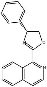 (R)-2-(异喹啉-1-基)-4-苯基-4,5-二氢恶唑 结构式