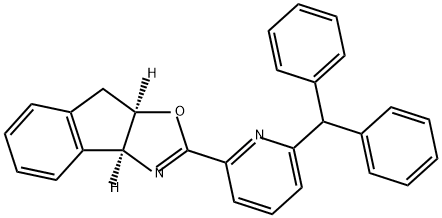 (3AS,8AR)-2-(6-二苯甲基吡啶-2-基)-8,8A-二氢四氢-3AH-茚并[1,2-D]恶唑 结构式