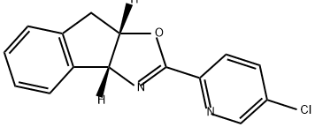 (3AR,8AS)-2-(5-氯吡啶-2-基)-3A,8A-二氢-8H-茚并[1,2-D]恶唑 结构式