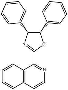 1-[(4R,5S)-4,5-二氢-4,5-二苯基-2-恶唑]-异喹啉 结构式