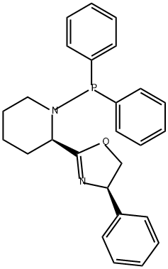 (R)-2-((R)-1-(二苯基膦基)哌啶-2-基)-4-苯基-4,5-二氢恶唑 结构式