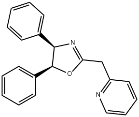 (4R,5S)-4,5-二苯基-2-(吡啶-2-基甲基)-4,5-二氢恶唑 结构式