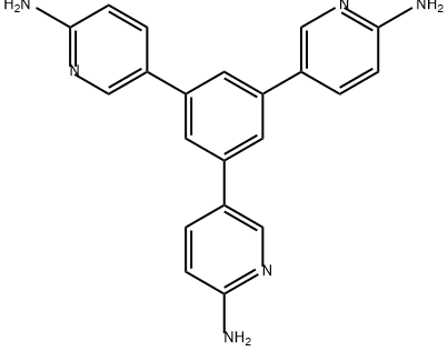 5,5',5''-(苯-1,3,5-三基)三(吡啶-2-胺) 结构式