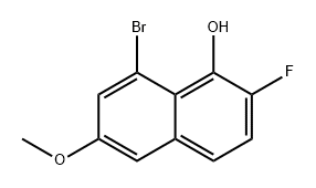 8-溴-2-氟-6-甲氧基萘-1-醇 结构式