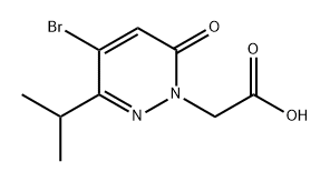 2-(4-溴-3-异丙基-6-氧吡啶-1(6H)-基)乙酸 结构式