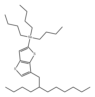 STANNANE, TRIBUTYL[6-(2-BUTYLOCTYL)THIENO[3,2-B]THIEN-2-YL]- 结构式