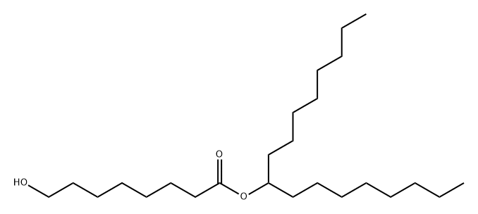 辛酸-8-羟基-1-辛基壬基酯 结构式