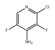 2-氯-3,5-二氟吡啶-4-胺 结构式