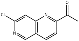 1-(7-氯-1,6-萘吡啶-2-基)乙烷-1-酮 结构式