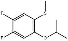 Benzene, 1,2-difluoro-4-(1-methylethoxy)-5-(methylthio)- 结构式