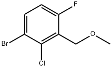 Benzene, 1-bromo-2-chloro-4-fluoro-3-(methoxymethyl)- 结构式