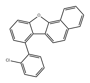 7-(2-氯苯基)苯并萘并[1,2-B]呋喃 结构式