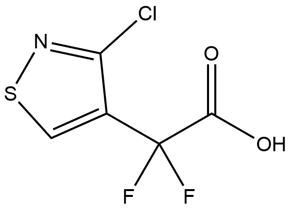 2-(3-氯异噻唑-4-基)-2,2-二氟乙酸 结构式