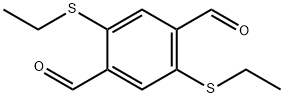 2,5-双(乙硫基)对苯二甲醛 结构式