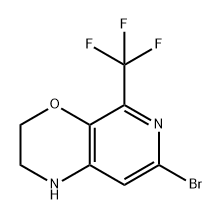 7-溴-2,3-二氢-5-(三氟甲基)-1H-吡啶并[3,4-B][1,4]噁嗪 结构式