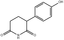 3-(4-羟基苯基)哌啶-2,6-二酮 结构式