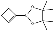 2-(环丁-1-烯-1-基)-4,4,5-5-四甲基-1,3,2-二氧硼杂环戊烷 结构式