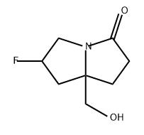 6-氟-7A-(羟甲基)六氢-3H-吡咯烷-3-酮 结构式