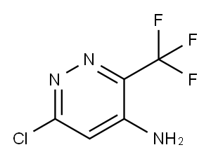 6-氯-3-(三氟甲基)-4-哒嗪胺 结构式