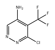 6-氯-5-(三氟甲基)-4-哒嗪胺 结构式