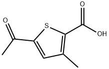 5-乙酰基-3-甲基-2-噻吩羧酸 结构式