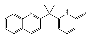 6-(2-(喹啉-2-基)丙-2-基)吡啶-2(1H)-酮 结构式