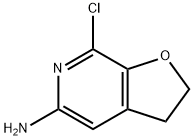 7-氯-2,3-二氢呋喃并[2,3-C]吡啶-5-胺 结构式