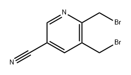 3-Pyridinecarbonitrile, 5,6-bis(bromomethyl)- 结构式