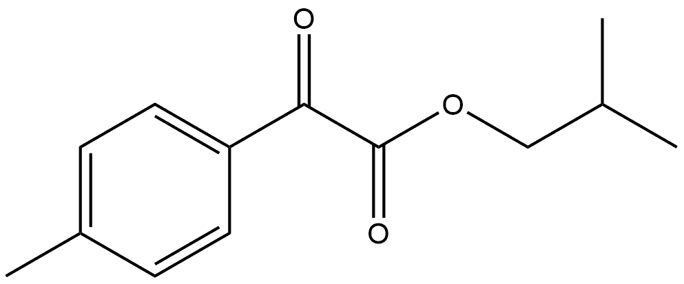 2-Methylpropyl 4-methyl-α-oxobenzeneacetate 结构式