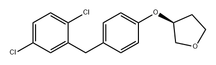 Furan, 3-[4-[(2,5-dichlorophenyl)methyl]phenoxy]tetrahydro-, (3S)-