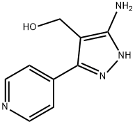 5-氨基-3-(4-吡啶基)-4-吡唑基]甲醇 结构式