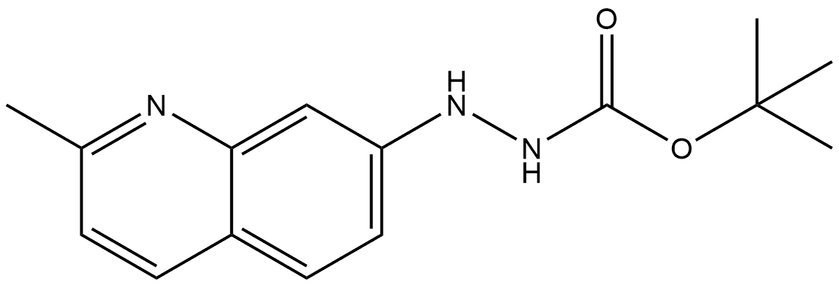 1,1-Dimethylethyl 2-(2-methyl-7-quinolinyl)hydrazinecarboxylate 结构式