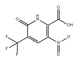 3-硝基-6-氧代-5-(三氟甲基)-1,6-二氢吡啶-2-羧酸 结构式