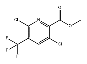 3,6-二氯-5-(三氟甲基)吡啶甲酸甲酯 结构式