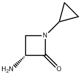 (R)-3-氨基-1-环丙基氮杂环丁烷-2-酮 结构式