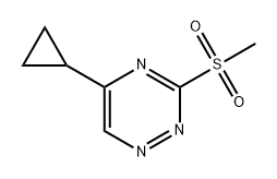 5-环丙基-3-(甲基磺酰基)-1,2,4-三嗪 结构式